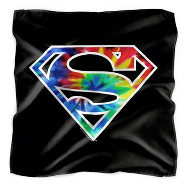 Superman Tie Dye Logo Bandana (21 in x 21 in)