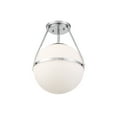 thumbnail image 4 of Trade Winds Hammond Semi-Flush Mount Ceiling Light in Chrome, 4 of 6