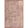 thumbnail image 6 of nuLOOM Nikita Faded Geometric Machine Washable Area Rug, 6' 7" x 9', Brick, 6 of 9