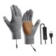 thumbnail image 2 of Guantes calefactables para hombre y mujer, ligeros, portátiles, antideslizantes, con 3 modos de calefacción. VM02 gris, 2 of 9