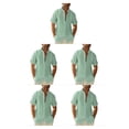 thumbnail image 1 of Minnieouse Camisa con botones de estilo informal de viaje para hombre, camisetas de diseño Simple de Color sólido de verano para niños, ropa Type2 NO2, 1 of 6