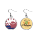 thumbnail image 1 of Reino de Tailandia tailandes costumbres cultura Pendiente del lóbulo de la joyería del pendiente de la hoja del otoño Unbranded M, 1 of 3