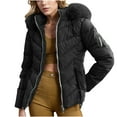 thumbnail image 2 of Wancir Women's Winter Packable Down Jacket Plus Size Ultralight Long Down Outerwear Puffer Jacket Hooded Coat, 2 of 9