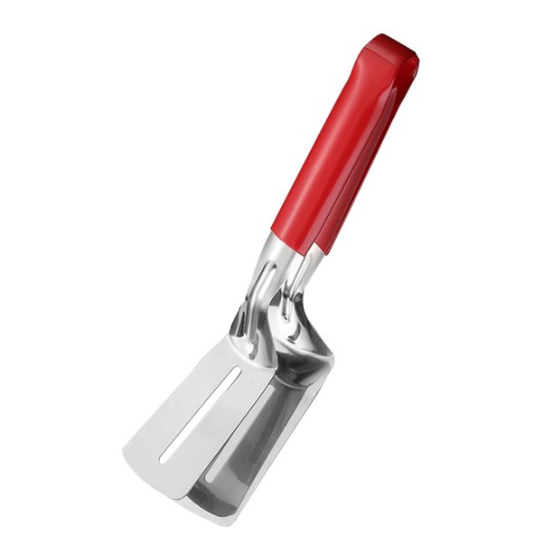 Espátula de acero inoxidable para barbacoa con agarre antideslizante, resistente al calor, para hamburguesas, pescado y panqueques, utensilio de cocina multiusos.