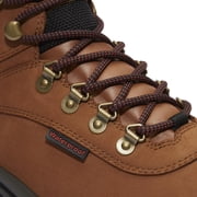 Timberland Ledge Mid Waterproof Hiking Boots for Men Full Grain Leather Mid Ankle Lace Up Eva Cushion Rubber Outsole Traction Gusseted Tongue