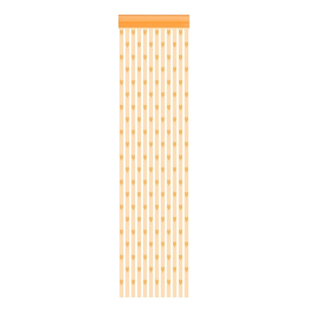 Binwennn Rideau de Douche Lumières 8 Pieds Rideaux Rideaux Assombrissants Porte Fenêtre Séparateur Corde 50x2 00cm Rideau Rideau Voilage Cœur Maison