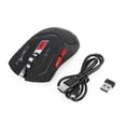 thumbnail image 3 of 2.4 GHz wireless mouse, 6 buttons, 3-level DPI adjustable and 7-color breathing light, USB rechargeable gaming mouse, 3 of 5