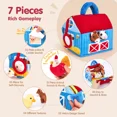 thumbnail image 3 of Surprise Barn with Stuffed Farm Animals with Real Sounds,Toddlers Sensory Toy,Montessori Toys for 6 Month Old Baby 1 Year Old Boy Girl Gifts,BirthdayGifts,Newborngift,Mothersdaygift, 3 of 9