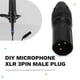 thumbnail image 4 of 10 Conectores Macho XLR de 3 Pines para Micrófono DIY, Cable de Soldadura, Adaptador de Micrófono, Luz para Auriculares y Transmisión de Altavoz., 4 of 8