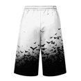thumbnail image 4 of JoveMarine Men's Bermuda Cargo Shorts Halloween - Loose Work Shorts with Print & Pockets, Knee-Length Casual for Summer Fun,Blue XL, 4 of 6