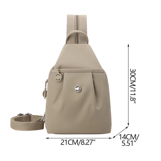 Mochila para desplazamientos, riñonera deportiva, bolso cruzado y bandolera convertible.