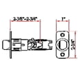 thumbnail image 4 of Design House 783324 6-Way Universal Replacement Passage Latch, Satin Nickel, 4 of 11
