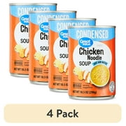 (4 pack) Great Value Chicken Noodle Condensed Soup, 10.5 oz