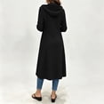 thumbnail image 6 of MaFYtyTPR Women's Longline Hooded Zip Up Cardigan Knit Coat Casual Fall Outerwear with Pockets 01-Black XXXL, 6 of 6