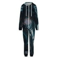 thumbnail image 4 of Demon Slayer Muichiro Tokito Unisex Onesie Pajamas Zipper Jumpsuit Hooded One Piece Sleepwear for Family Mens Womens, 4 of 8
