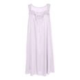 thumbnail image 6 of Sleeveless Satin Nightshirt Wide Strap Design Plus Size Comfort Sleepwear, 6 of 7