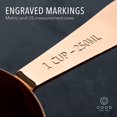 thumbnail image 5 of 9-piece Rose Gold Nested Metal Measuring Spoons And Measuring Cups, 5 of 5