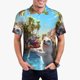 thumbnail image 1 of Fotbe Playful Hedgehog Forest Pond Camiseta Polo de Golf para Hombre con Estampado – Camisa Deportiva Transpirable con Cuello Abotonado-3X-Large, 1 of 6