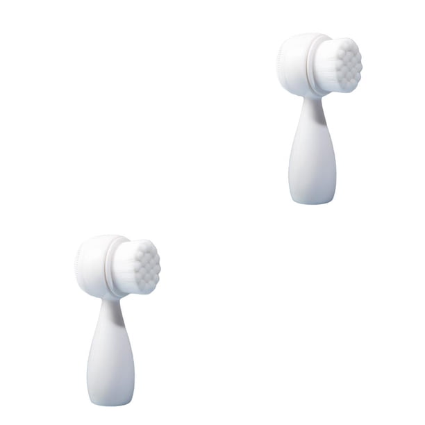 Cepillos de limpieza facial Seitruly cuidado de la piel Portátil 2piezas Blanco