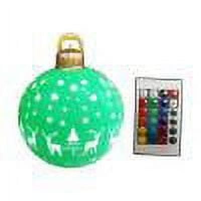 JUNWELL Christmas Decor Christmas Inflatable Ball with Remote 16 Colors LED Tree Hanging Ornaments