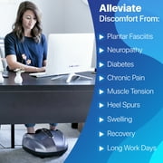 Miko Shiatsu Foot Massager with Heat Kneading and Rolling and Pressure Settings - Remote Control