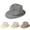 Beige, variant on CHUMUD Fashionable Summer Beach Sun Hat for Men Adjustable Wide Brimmed Bucket Hat with Breathable Straw Braid Outdoor