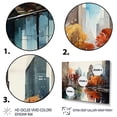 thumbnail image 3 of Designart "Autumn Breeze in New York City I" Cityscapes Framed Wall Art - Industrial Grey New York Hallway Framed Wall Art Decor, 3 of 6