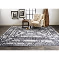 thumbnail image 2 of Feizy Vivien Modern Geometric, Gray/Blue, 5' x 8' Area Rug, Easy Care Stain Resistant Kid Friendly, Area Rug for Living Room and Bedroom, 2 of 7
