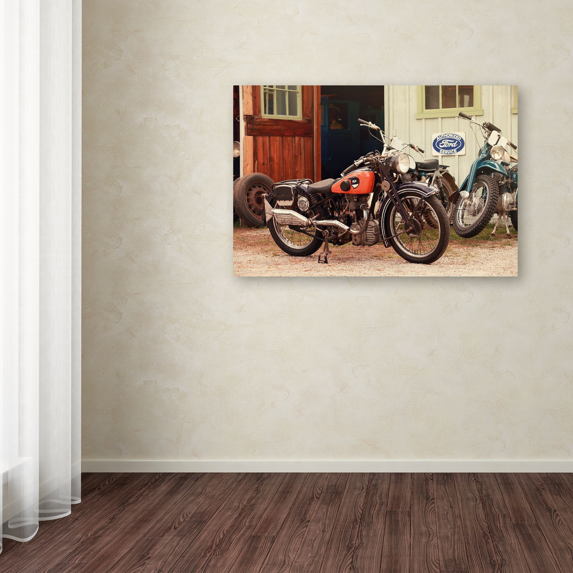 Trademark Fine Art "Old Garage " Canvas Art by Jason Shaffer