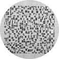 thumbnail image 1 of Ahgly Company Indoor Round Solid Gray Modern Area Rugs, 4' Round, 1 of 1