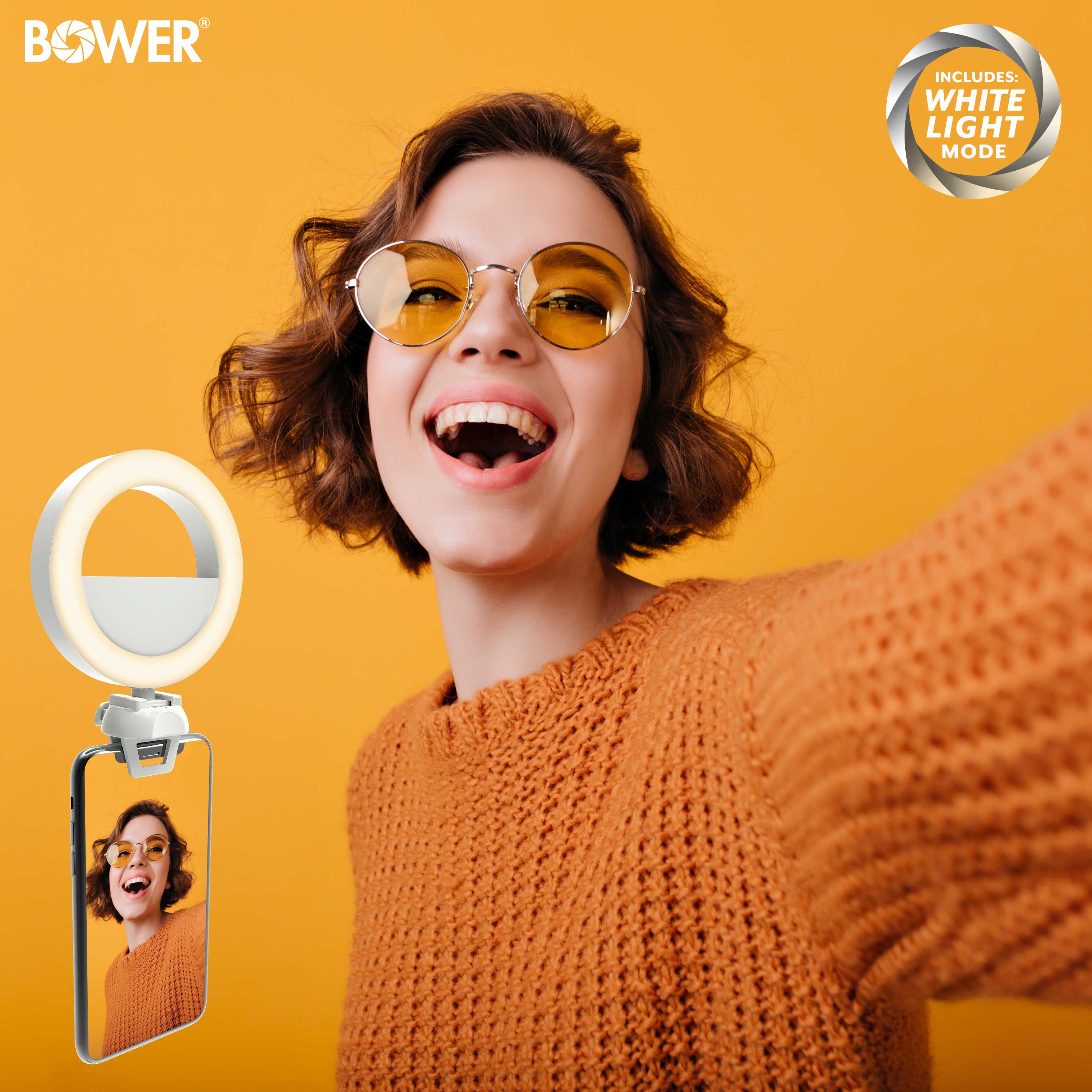 Bower Dual-Sided LED Light with Camera Mount, 4 Inches photo 7