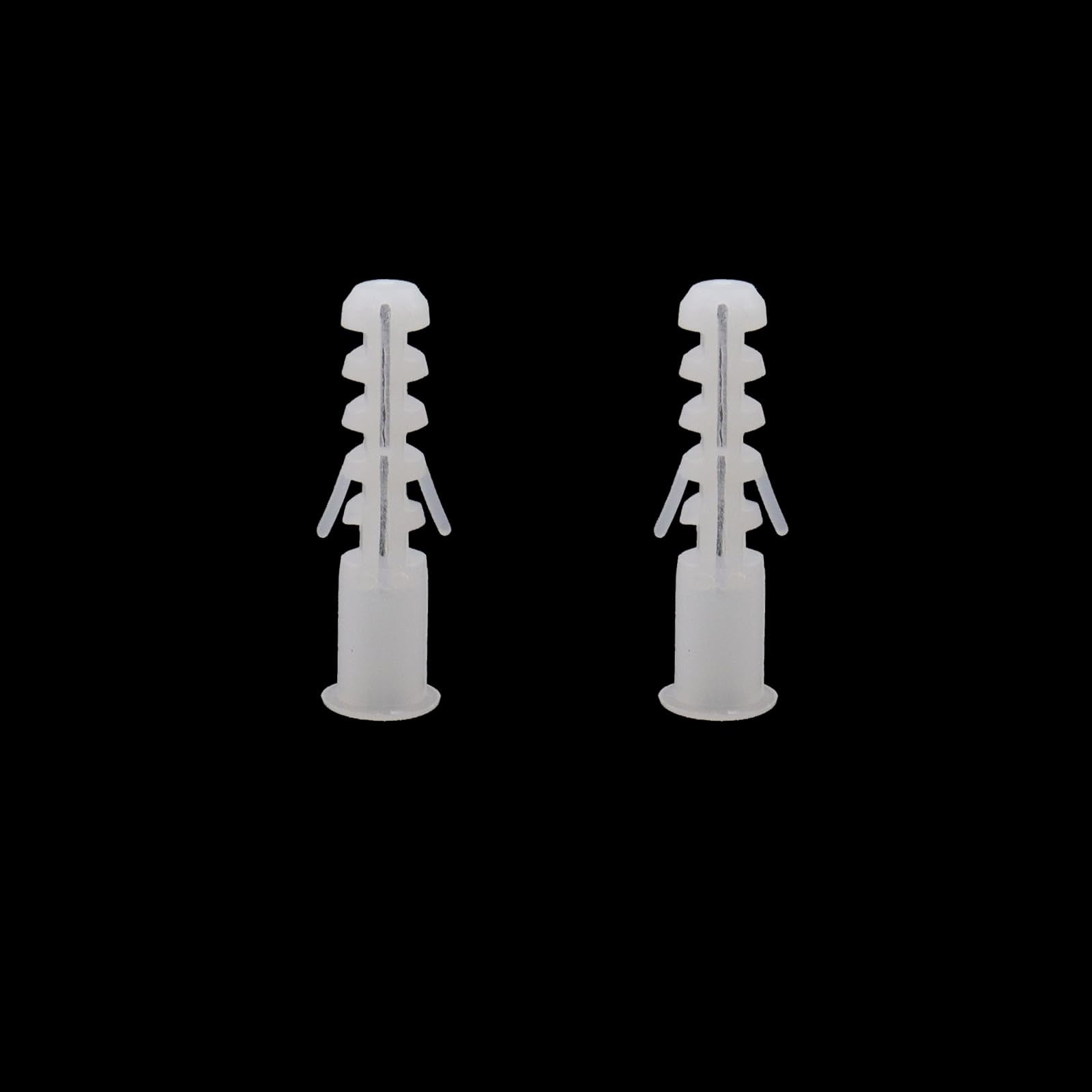 Expansion Tube,M5 x 25 mm Plastic Drywall Expansion Pipe Drywall Anchors Ribbed Wall Anchors,Pack of 1000