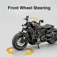 thumbnail image 4 of 1:12 Scale Sportster S Alloy Toy Motorcycle Model Diecast Metal Shock Absorption Turning Off-road Motor Models for Boys Gifts, 4 of 9