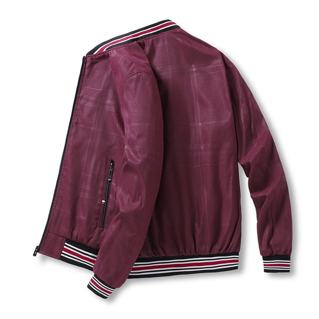 Chaqueta cortavientos de bolsillo a prueba de viento cálida informal con cuello alto y cremallera Pompotops oipoqjl11556