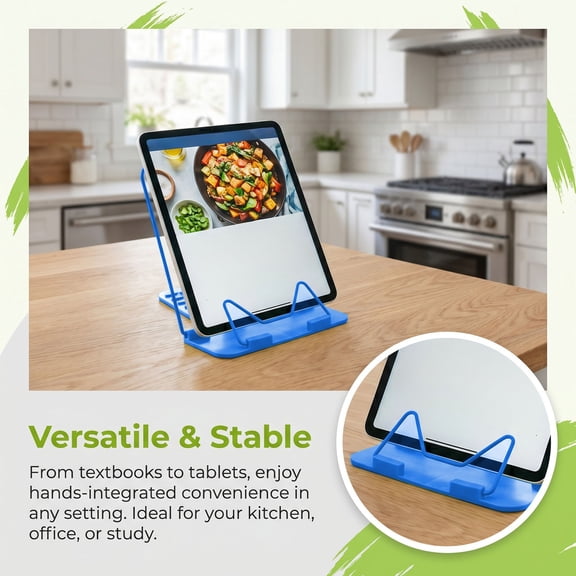 Kieccall Adjustable Reading Stand Document Holder Hands Free Desk Stand Gift