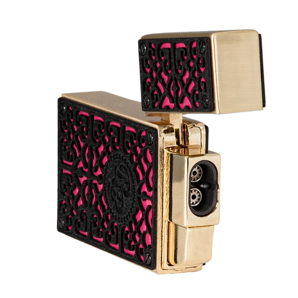 Rocky Patel Lighter Burn Double Torch - Pink And Black