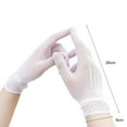 thumbnail image 5 of 1 Pair Bridal Gloves Lace Breathable Ladies Stretchy Bow-knot Gloves for Party, 5 of 8