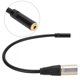 thumbnail image 1 of Ccdes Cable Adaptador de Audio Cable 3.5MM a XLR Aleación de Zinc Interfaz 3.5MM Adaptador de Audio Cable Cable de Conexión, 1 of 8