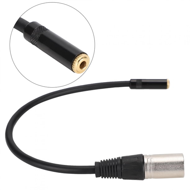 Ccdes Cable Adaptador de Audio Cable 3.5MM a XLR Aleación de Zinc Interfaz 3.5MM Adaptador de Audio Cable Cable de Conexión