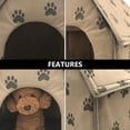 thumbnail image 4 of Greenadscape Casa De Tienda Plegable Para Perros En Café Con Cojín Cómodo Y Material Resistente, 4 of 7