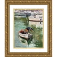 thumbnail image 1 of Strube, Ling 15x18 Gold Ornate Wood Framed with Double Matting Museum Art Print Titled - A Fisher on Sicily, 1 of 4