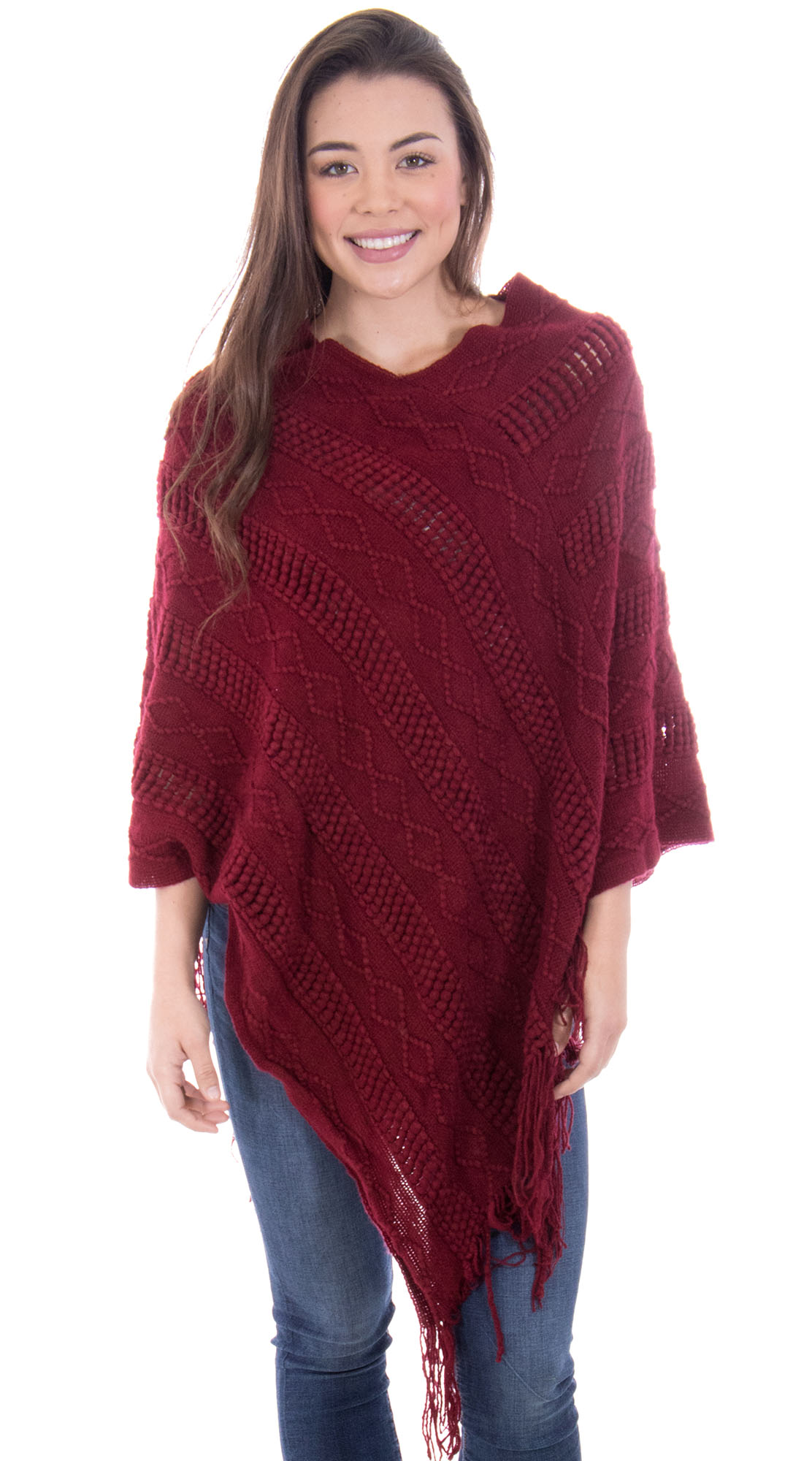 Simplicity - Simplicity Women's Batwing Knitted Tassel Pullover Sweater ...