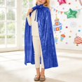 thumbnail image 7 of AWZXDE Girls Glitter Lace Cape Shawl Wrap Party Dress Up Fairy Tale For Kids Dress Shawl Wrap Blue,60, 7 of 7