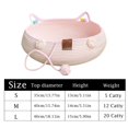 thumbnail image 3 of Washable Cat Bed for Indoor Cats Cave Cat Bed for Indoor Cats 15 Inch Enclosed Cat Cave Bed Cat Scratcher Bed Durable Cat Accessories for Indoor Cats Blue, 1 Pack, 3 of 6
