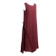 thumbnail image 2 of Vestido de verano para mujer, vestido largo sin mangas con cuello en O, vestido suelto Eccomum Borgoña M, 2 of 7
