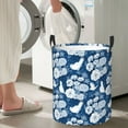 thumbnail image 4 of Lsque Rose Flowers pattern Laundry Hamper Basket, Tall Woven Rope Hamper Basket for Clothes, Lightweight Storage Basket, Collapsible Waterproof-Medium, 4 of 8
