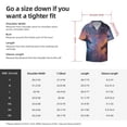 thumbnail image 5 of Lsque Watercolor Sky Dragon print Men's Cuban Collar Short Sleeve Shirt Summer Beachwear Casual Button Down Fashionable Vacation Leisure Shirt-Small, 5 of 7