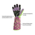 thumbnail image 2 of 1 par de guantes de jardinería, resistentes a las perforaciones, guantes a prueba de espinas con protección larga para el antebrazo, trabajo en el jardín, color verde oso de fresa Hogar, 2 of 5