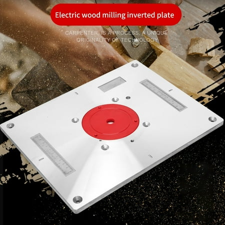 

GETHOME With Rings Screws Aluminium Alloy Router Table Insert Plate Woodworking Benches