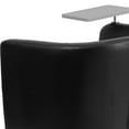thumbnail image 6 of Black LeatherSoft Tablet Arm Chair, Chrome Legs and Under Seat Storage, 6 of 10